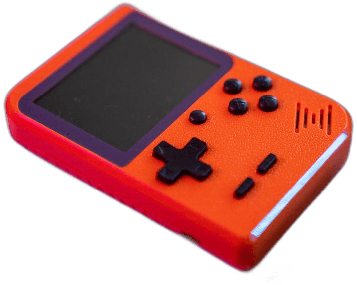 A retro handheld game console