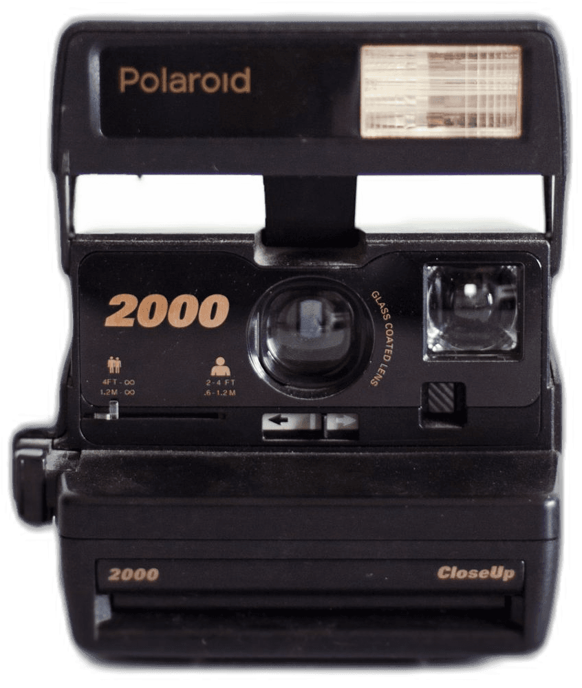 A retro instant camera